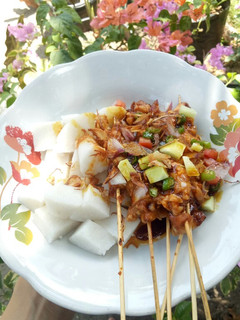 Foto resep Sate ayam bumbu kacang