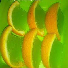 A picture of Orange Pudding Slices.