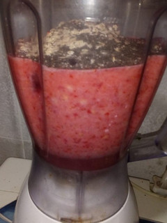 Una foto de Licuado de frutilla #sanvalentin