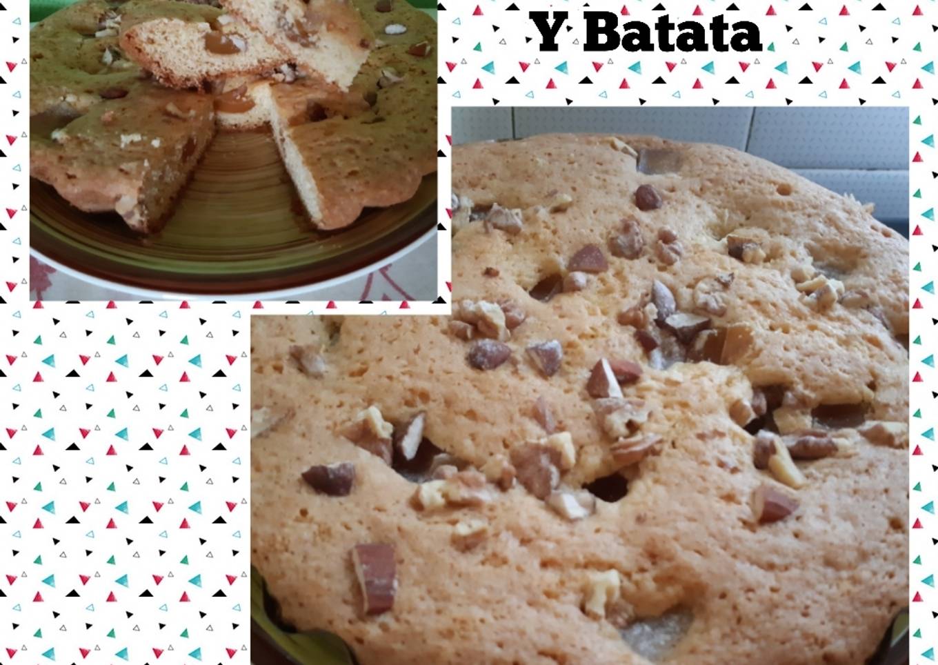 Tarta de vainilla con Frutos Secos y Batata