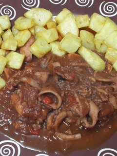 Una foto de Calamares al Pedro Ximénez con toque picante