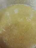 Puré de calabacín y champiñones