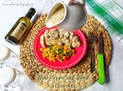 Gambar chicken steak with mushrooms sauce