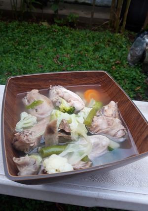 Foto resep Sop Ayam Kampung No Minyak