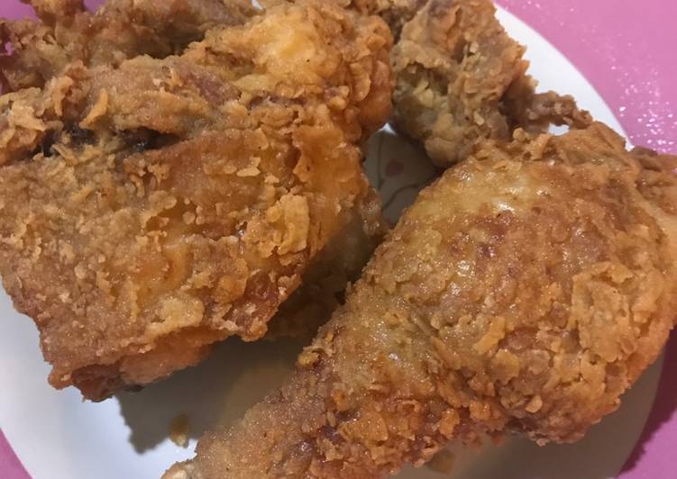 Cara Gampang Menyiapkan Ayam crispy Ala KFC, Bikin Ngiler