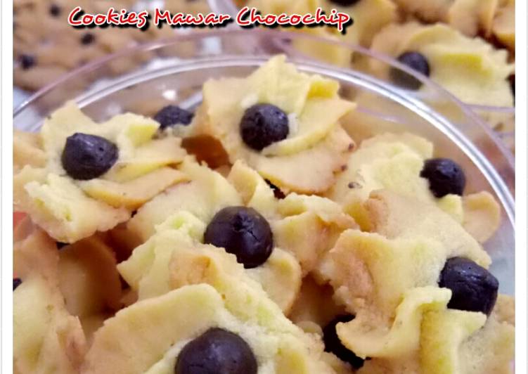 Cara Gampang Membuat Cookies Mawar Chocochip yang Sempurna
