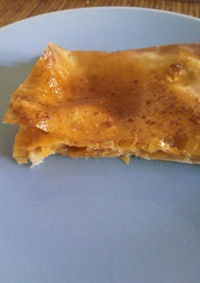 Una foto de Sobre de manzana a la canela