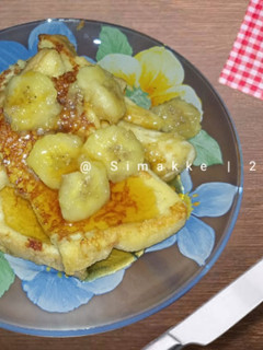 Foto resep Caramelized Banana French Toast (Roti Panggang Pisang karamel)