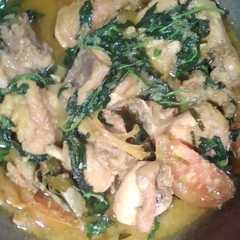 A picture of Ayam woku no pedas.