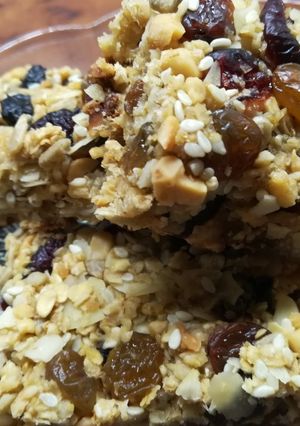 Műzli házilag gyümölcsökkel (gluténmentesen) recept fotója