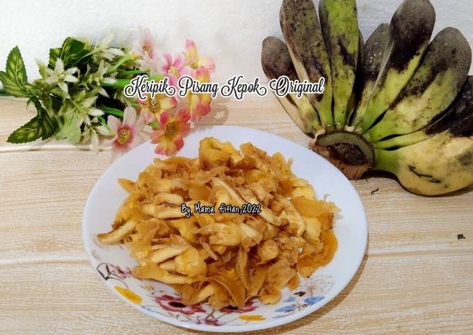 Resep Keripik Pisang Kepok Original Oleh Lanjarsih Mama Fifian Masakanrumahan Cookpad