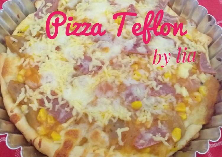 Cara Gampang Memasak Pizza Teflon Jadi, Lezat Sekali