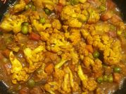 A picture of french beans cauliflower