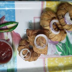 A picture of Crispy ring samosa..