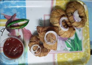 Easy Cooking Recipe Crispy ring samosa Yummy
