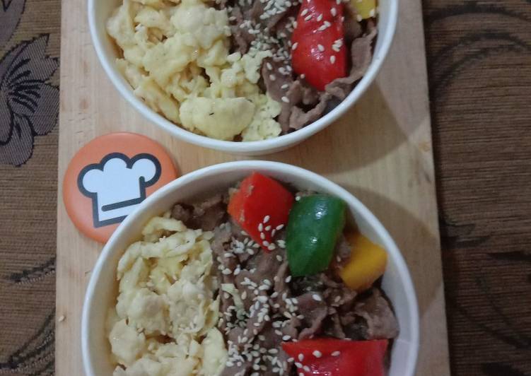 makanan Rice bowl Jadi, Lezat