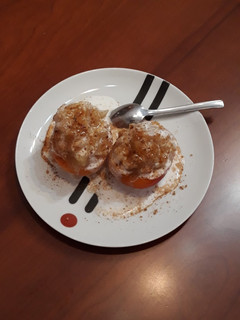 Una foto de Albaricoques rellenos de manzana con canela y kéfir