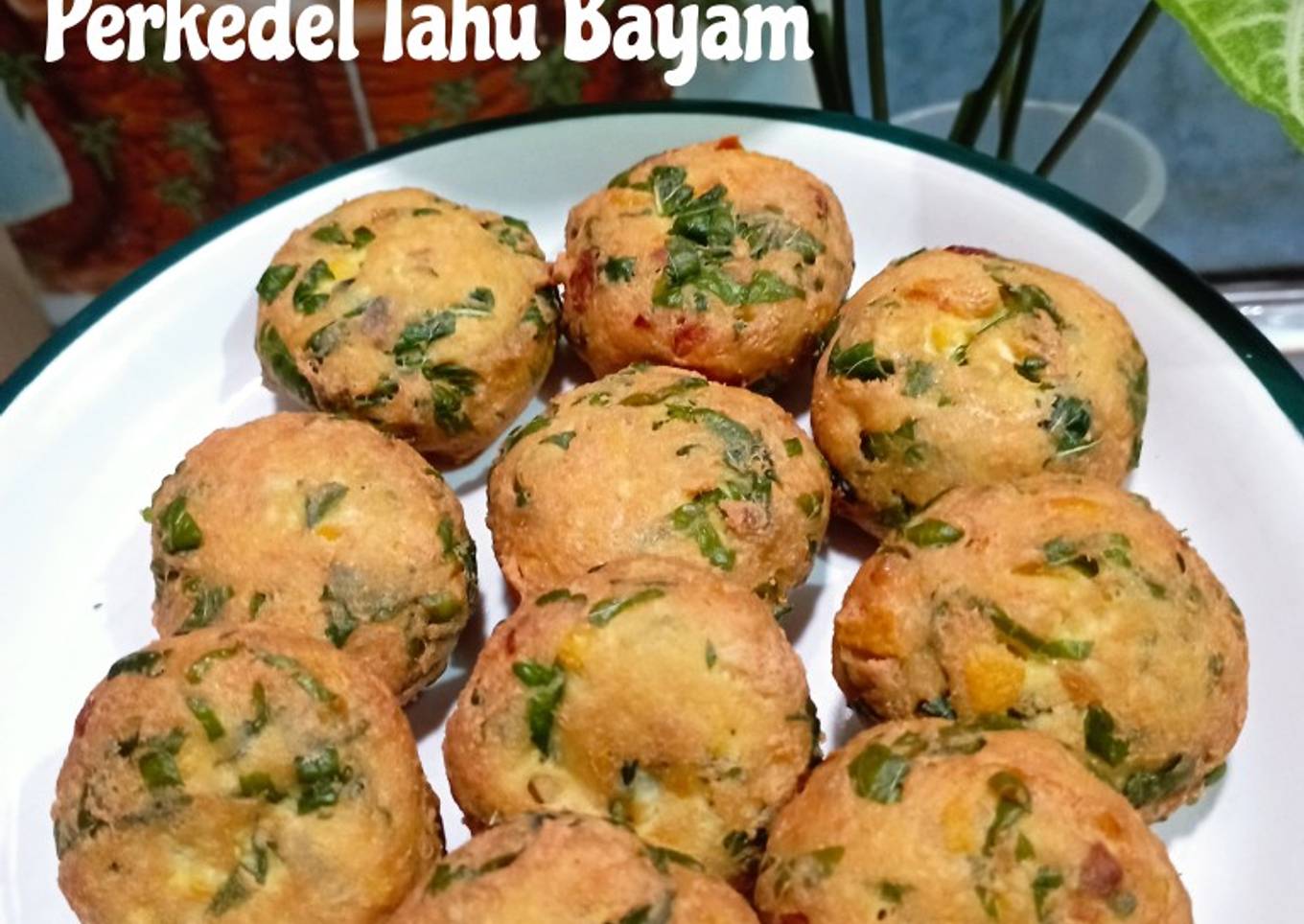 Perkedel Tahu Bayam