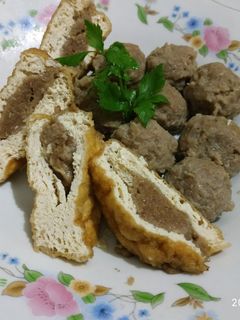 Foto resep Bakso dan tahu bakso daging sapi sehat no MSG