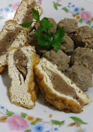 Foto resep Bakso dan tahu bakso daging sapi sehat no MSG