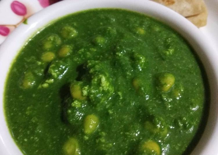 Recipe of Any-night-of-the-week Palak corn paneer