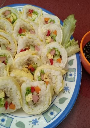 Foto resep Kimbap Telur Apa Adanya
