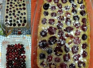Una foto de Clafoutis de cereza