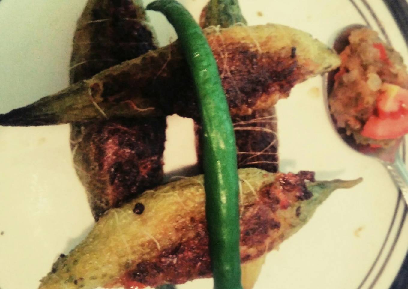 Stuffed karela (bitter gourd)