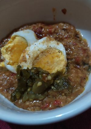 Foto resep Bubur oat (bumbu sambal)