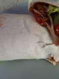 Giant Breaded chicken Wrap & Salad. 💜