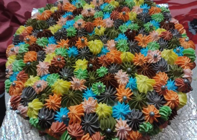 Recipe of Ultimate Fruity rainbow cake