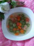 Sayur bening emes(oyong) sosis