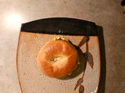 A picture of breakfast bagels