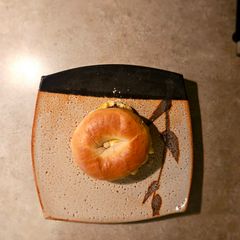 A picture of Breakfast bagel sandwiches.