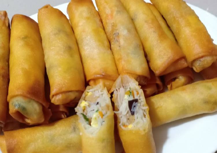 Cara Gampang Membuat Lumpia Bihun Sayur, Enak