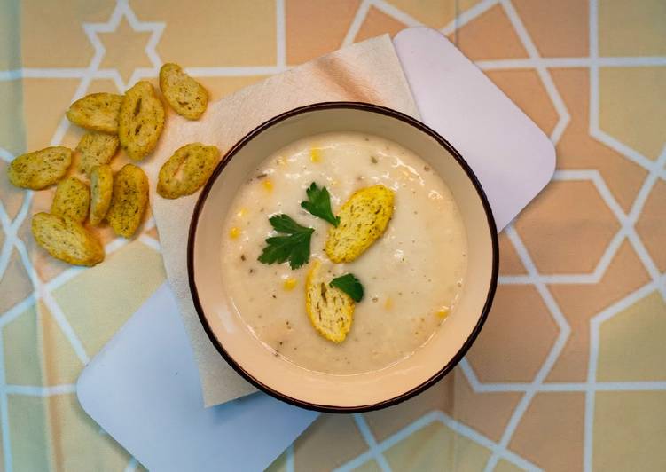 شوربة البطاطا بالكريمة