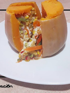 Una foto de Zapallo relleno 🥕🥒🌽🍠