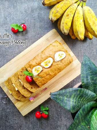 Cara Simple Membikin Resep  Muffin Pisang Potong yang Lezat, Enak Banget