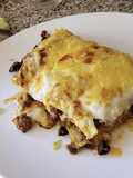Lasaña de carne y Senderuelas con Bechamel