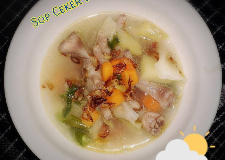 Sop Ceker Bawang merah