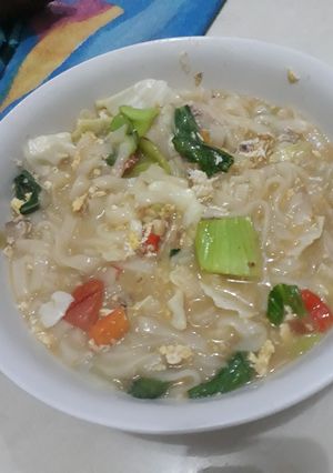 Foto resep Kwitiau kuah telur