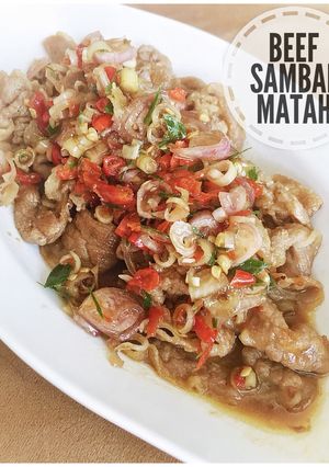 Foto resep Beef / Sapi Sambal Matah