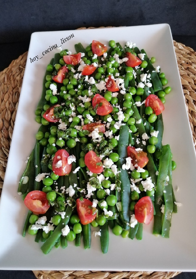 Una foto de Ensalada de judías verdes