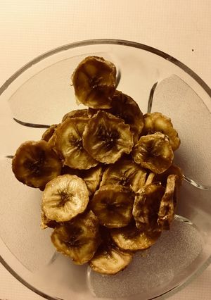 Banánchips házilag recept fotója