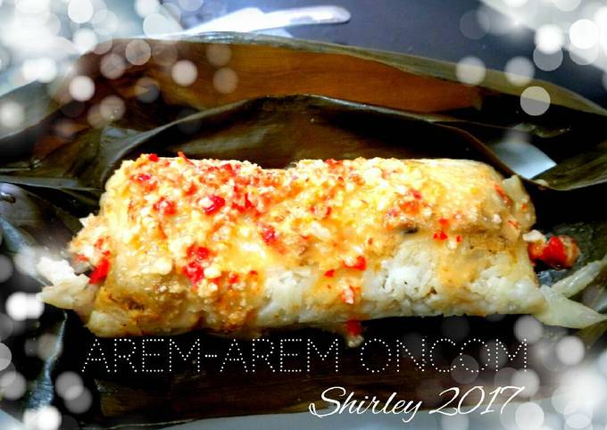 Arem-Arem Oncom sambal kacang🌶️🌶️