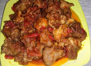 Foto resep Oseng-oseng Mercon Iga Sapi