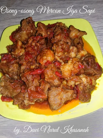 Cara Gampang Membikin Resep Oseng-oseng Mercon Iga Sapi yang Lezat Sekali Anti Ribet, Lezat Sekali