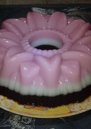 Foto resep Puding lapis tepung beras