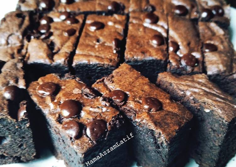 Resep: Brownies panggang nyoklat 💕 irit untuk jualan