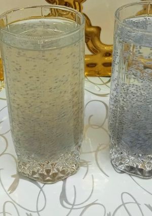 عکسی از دستور شربت آبلیمو و عرق بهار نارنج و تخم شربتی